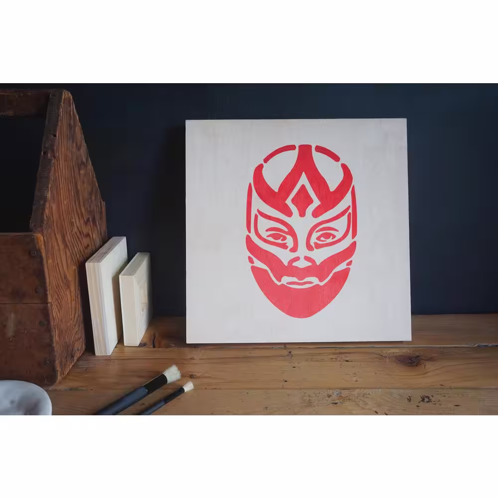 Stencil1 Wrestler Mask Stencil