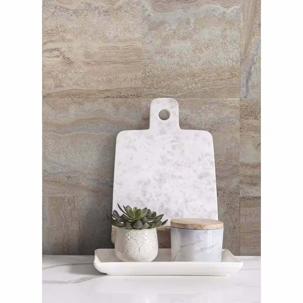 None Nash Grey 6 in. x 6 in. Vinyl Peel and Stick Wall Tiles Samples (0.25 sq. ft.)