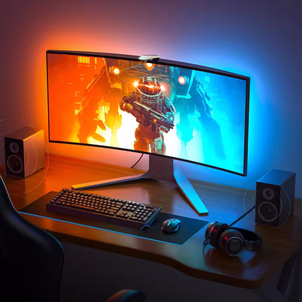Govee DreamView G1S RGBIC Smart Gaming Kit Integrated LED Strip Light with Camera