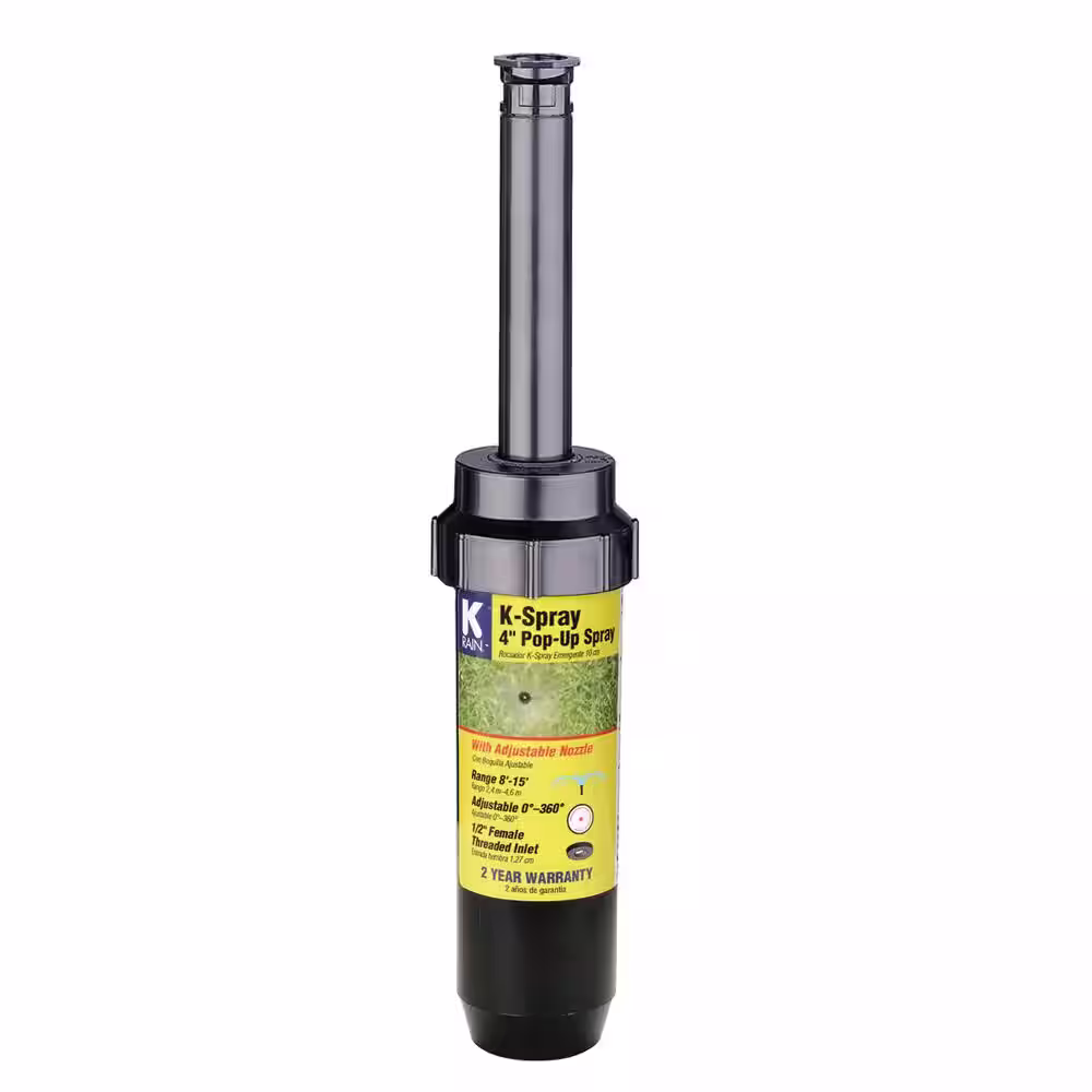 None 4 in. KSpray Pop-Up Sprinkler with Adjustable Pattern Nozzle