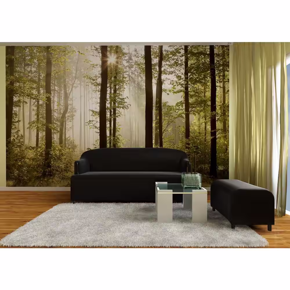 Dundee Deco Sunrise - Morning in the Forest Non-Woven Wall Mural