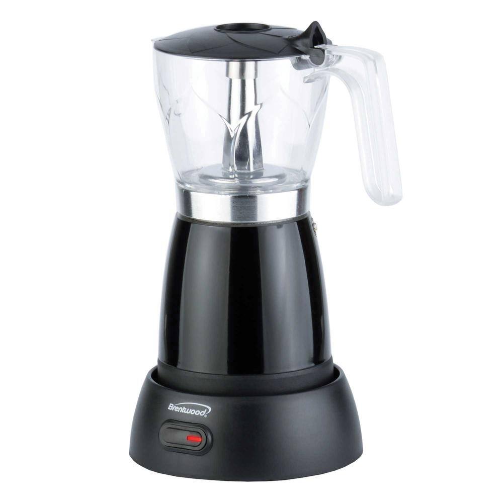 Brentwood 6-Cup Black Espresso Machine