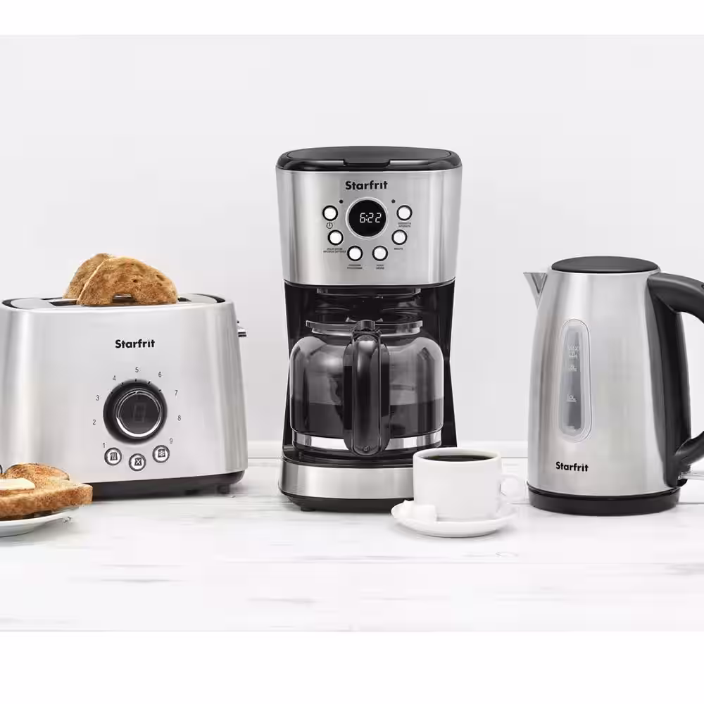 Starfrit 12-Cup Black Drip Coffee Maker Machine